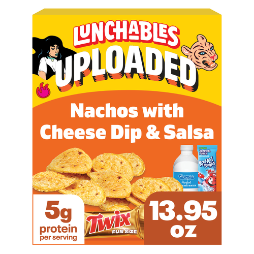 Lunchables Uploaded Nachos Grande With Cheese Dip And Salsa Snack Kit - 13.95 Ounce