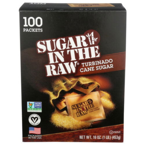 In The Raw Turbinado Sugar Packets - 0.16 Ounce - 100 Count