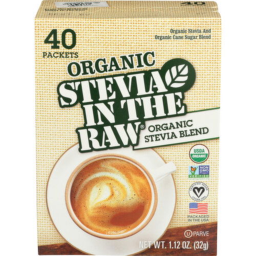 In The Raw Stevia Sweetener Packets - 0.028 Ounce - 40 Count