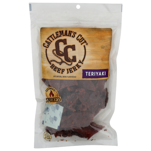 Cattleman's Cut Beef Jerky Teriyaki Hardwood Smoked - 10 Ounce