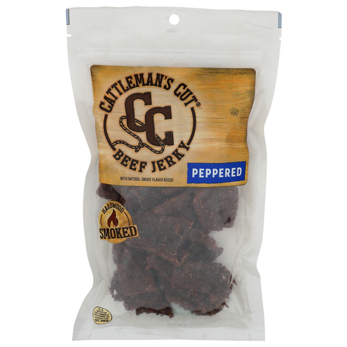 Cattleman's Cut Beer Jerky Peppered Hardwood Smoked Beef - 10 Ounce