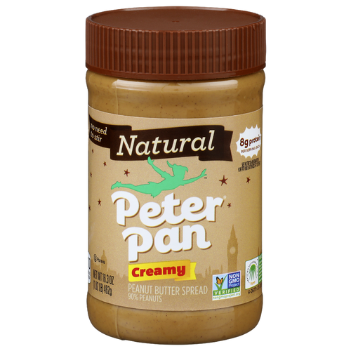 Peter Pan Natural Creamy Peanut Butter Spread - 16.3 Ounce