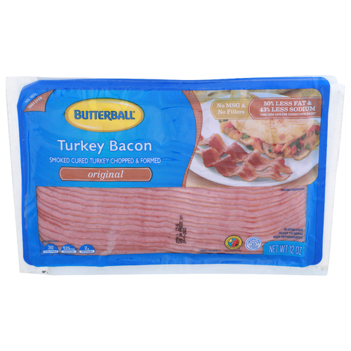 Butterball Original Turkey Bacon - 12 Ounce