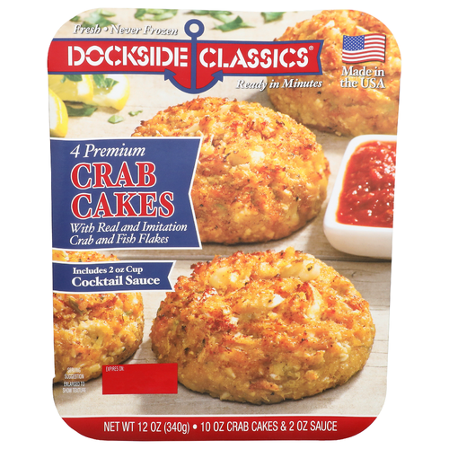 Dockside Classics Crab Cakes - 3 Ounce - 4 Count