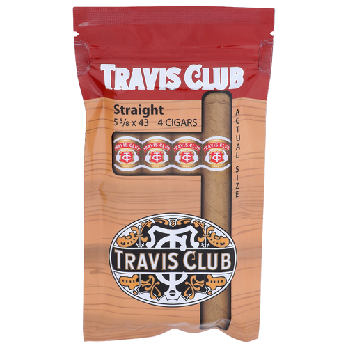 Travis Club Straight Cigars - 4 Count