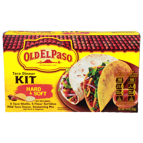 Old El Paso Hard & Soft Taco Dinner Kit - 11.4 Ounce