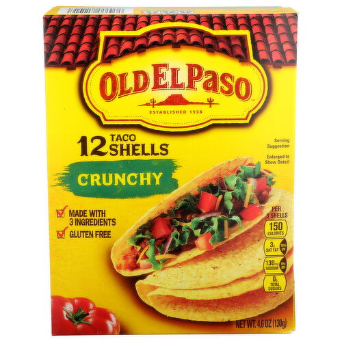 Old El Paso Crunchy Taco Shells - 0.383 Ounce - 12 Count