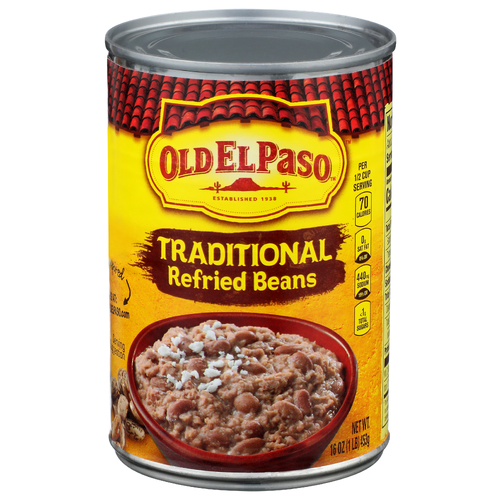 Old El Paso Traditional Refried Beans - 16 Ounce
