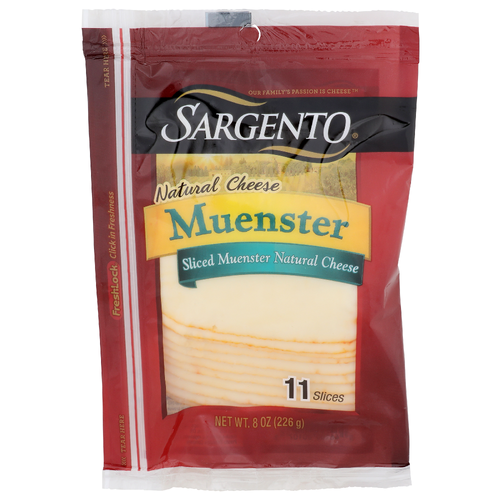 Sargento Natural Cheese Muenster - 0.727 Ounce - 11 Count