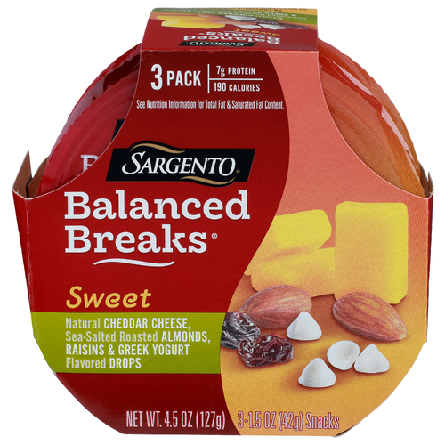 Sargento Balanced Breaks Sweet Snack - 1.5 Ounce - 3 Count