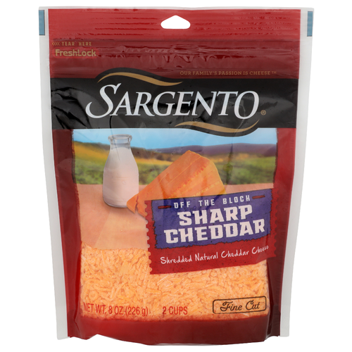 Sargento Sharp Cheddar Fine Cut - 8 Ounce