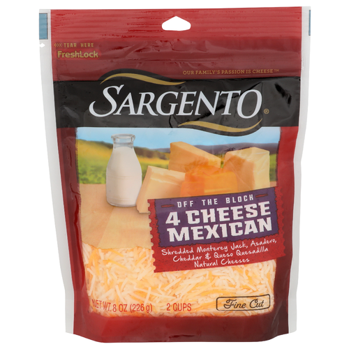 Sargento 4 Cheese Mexican Fine Cut - 8 Ounce