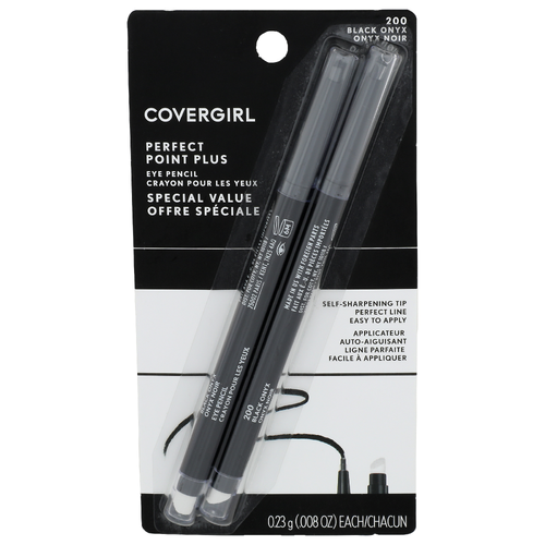 Covergirl 200 Black Onyx Eye Pencil - 0.08 Ounce - 2 Count