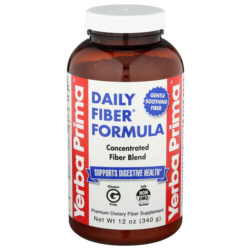 Yerba Prima Daily Fiber Formula - 12 Ounce