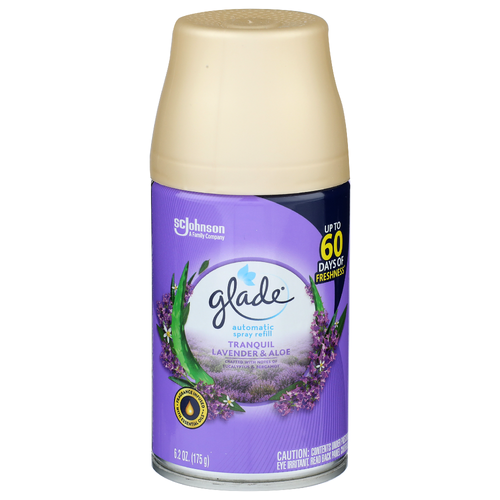 Glade Tranquil Lavender & Aloe Automatic Spray Refill - 6.2 Ounce
