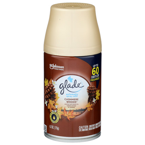 Glade Cashmere Wood Automatic Spray Refill - 6.2 Ounce