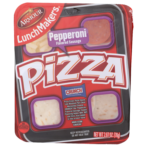 Armour Lunchmakers Pepperoni Flavored Sausage Pizza - 2.67 Ounce