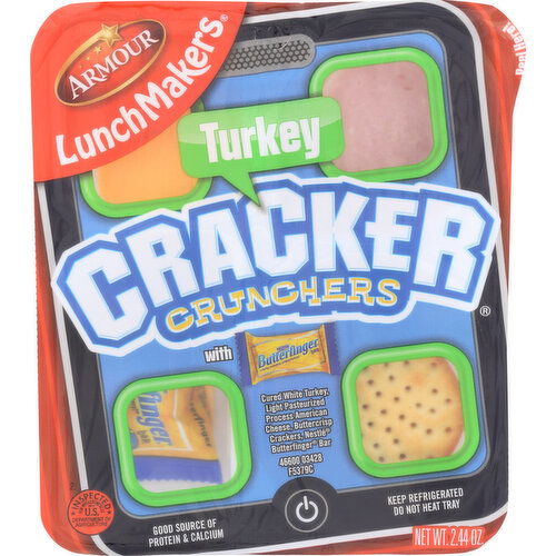 Armour Lunchmakers Cracker Crunchers Turkey With Butterfinger - 2.44 Ounce