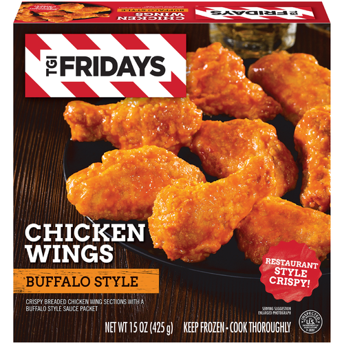 TGIF Tgi Fridays Frozen Appetizers Buffalo Style Chicken Wings, Box - 15 Ounce