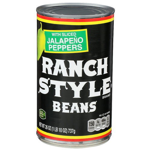 Ranch Style Jalapeno Peppers With Sliced Beans - 26 Ounce