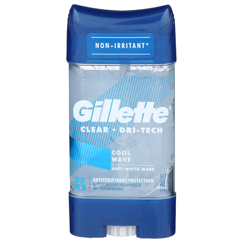 Gillette Antiperspirant/Deodorant, Clear Gel, Cool Wave - 3.8 Ounce