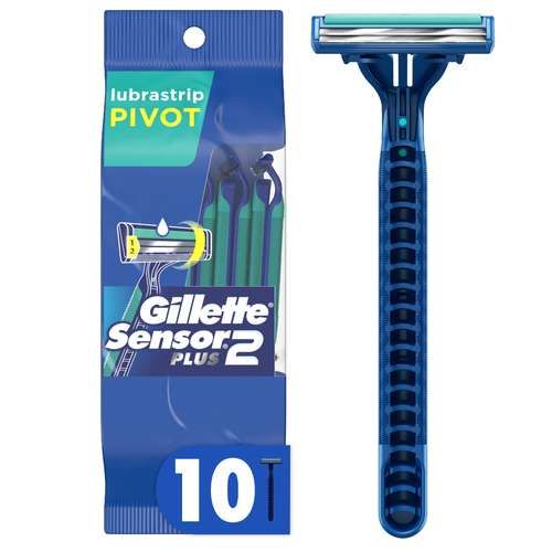 Gillette Sensor 2 Plus Ultragrip Pivot - 10 Count Image 1 of 2