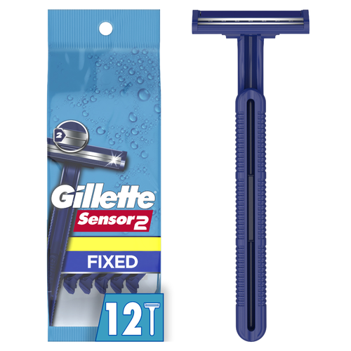 Gillette Sensor 2 Fixed Disposable Razors - 12 Count Image 1 of 2