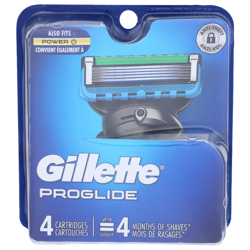 Gillette Proglide Cartridges - 4 Count