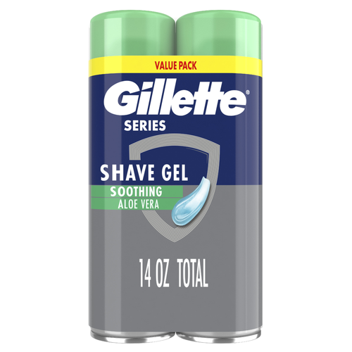 Gillette Aloe Vera Soothing Shaving Gel For Men - 14 Ounce