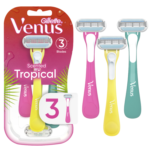 Gillette Venus Tropical Disposable Razors - 3 Count Image 1 of 2