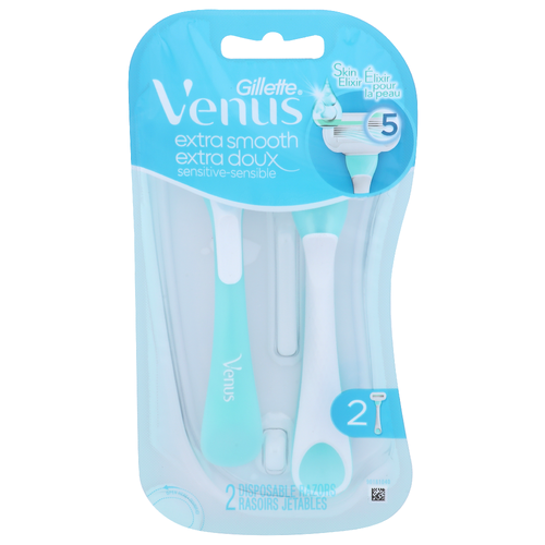 Gillette Venus Skin Elixir 5 Sensitive Razors - 2 Count