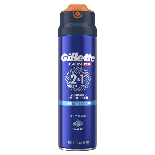 Pro Gillette Fusion Sensitive Shaving Gel For Men - 7 Ounce