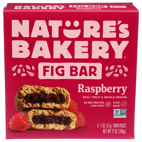 NATURE'S BAKERY Ww Rb Carton Raspberry - 2 Ounce - 6 Count