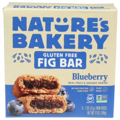 NATURE'S BAKERY Gf Blueberry 6 Each - 2 Ounce - 6 Count