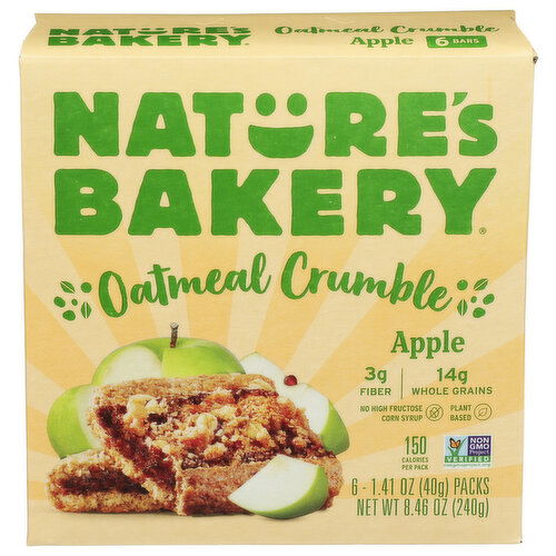 NATURE's Bakery Oatmeal Crumble Bar - 1.41 Ounce - 6 Count