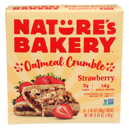 NATURE's Bakery Strawberry Oatmeal Crumble Bar - 1.41 Ounce - 6 Count