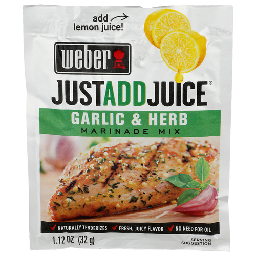 Weber Justaddjuice Garlic & Herb Marinade Mix - 1.12 Ounce