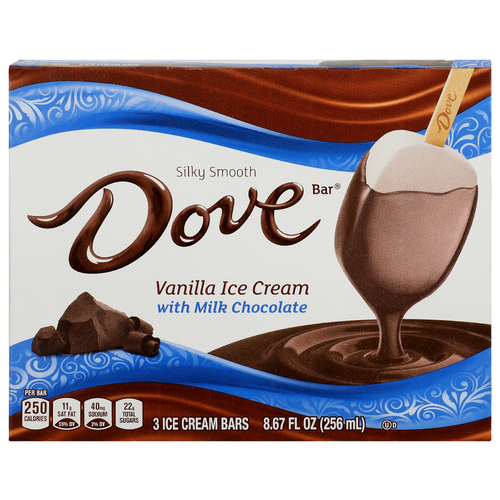Dove Ice Cream Bar Vanilla - 2.89 Fluid Ounce - 3 Count