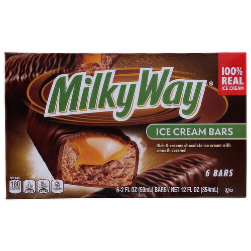 Milky Way Brand Ic Bars - 2 Fluid Ounce - 6 Count