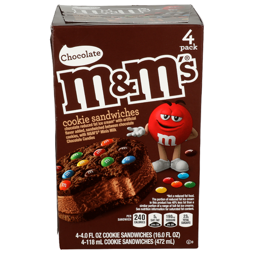 M&M'sCookie Sandwiches - 4 Fluid Ounce - 4 Count