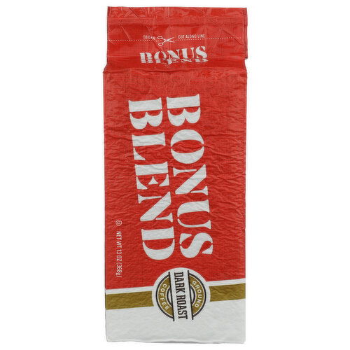 Bonus Blend Coffee Pure Dark Roast Automatic Drip - 13 Ounce