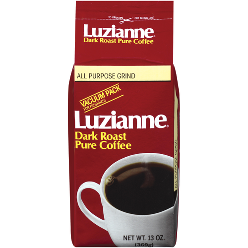 Luzianne Coffee Dark Roast Pure - 13 Ounce