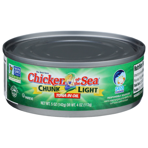 Chicken Of The Sea Chunk Light Tuna In Oil - 5 Ounce