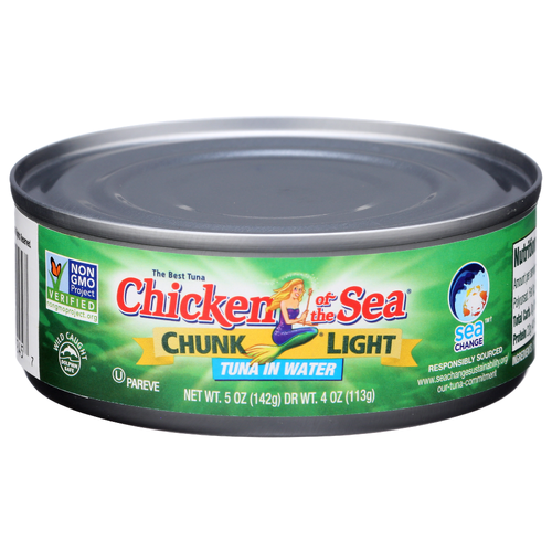Chicken Of The Sea Chunk Light Tuna In Water - 5 Ounce