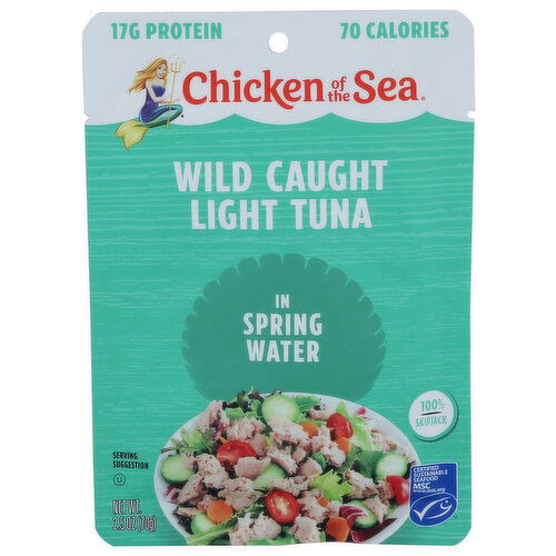 Chicken Of The Sea Cos Wld Cght Lt Tuna In Sprng Wtr - 2.5 Ounce