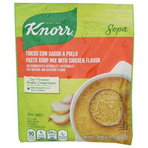 Knorr Chicken Flavor Pasta Soup Mix - 0.875 Ounce - 4 Count
