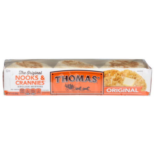 Thomas' English Muffins Regular - 2.167 Ounce - 6 Count