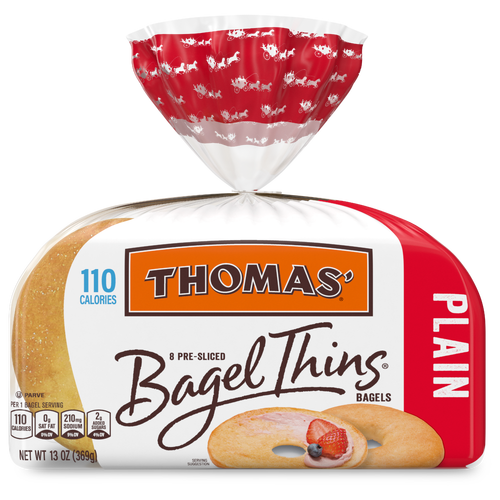 Thomas'  Plain Bagel Thins - 13 Ounce