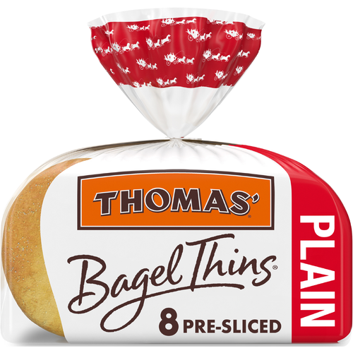 Thomas' Plain Bagel Thins - 13 Ounce Image 1 of 4