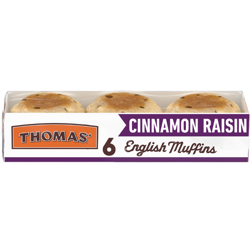 Thomas’ Cinnamon Raisin English Muffins - 2.167 Ounce - 6 Count Image 1 of 4